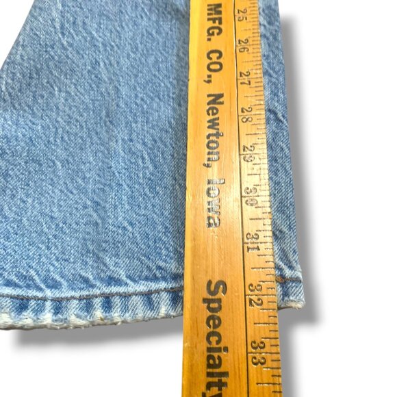 VTG Lucky Brand Men’s Blue Faded Jeans Denim 36x32 Relax Fit Zip Made in USA - Picture 11 of 16